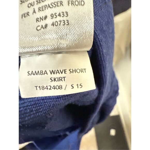 Toad & Co. Samba Wave Short Skirt Breton Blue Organic Cotton Medium - Picture 5 of 5